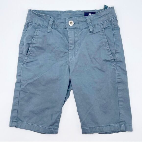 3/$20 Ag Adriano Goldschmied flat front dark teal slate gray shorts - boys 8 - Picture 1 of 7